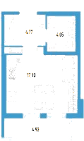 Планировка квартиры в ЖК AEROCITY-2 (Аэросити-2)