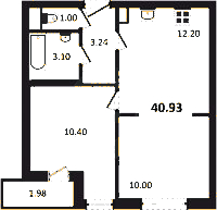 Планировка квартиры в ЖК Aerocity 5 (Аэросити 5)