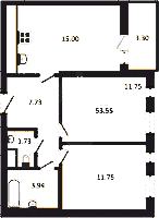 Планировка квартиры в ЖК Aerocity 5 (Аэросити 5)