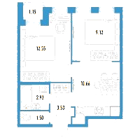 Планировка квартиры в ЖК Aerocity Club (Аэросити Клаб)