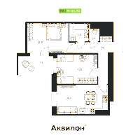 Планировка квартиры в ЖК Аквилон Stories