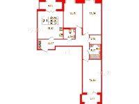 Планировка квартиры в ЖК Amber Club (Эмбер Клаб)