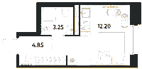 Планировка апартамента в ЖК Avenue Apart Pulkovo