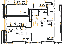 Планировка апартамента в ЖК Avenue Apart Pulkovo