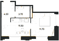 Планировка апартамента в ЖК Avenue Apart Pulkovo