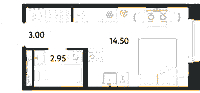 Планировка апартамента в ЖК Avenue Apart Pulkovo