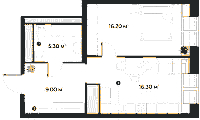 Планировка квартиры в ЖК Аура