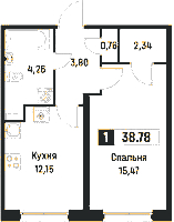 Планировка квартиры в ЖК Фотограф