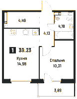 Планировка квартиры в ЖК Фотограф