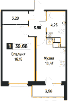 Планировка квартиры в ЖК Фотограф