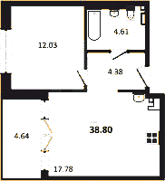 Планировка квартиры в ЖК Imperial Club (Империал Клаб)