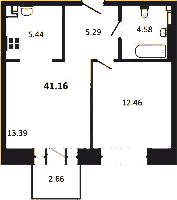 Планировка квартиры в ЖК Imperial Club (Империал Клаб)