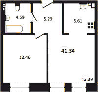 Планировка квартиры в ЖК Imperial Club (Империал Клаб)