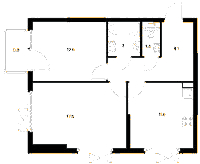 Планировка квартиры в ЖК Кантемировская, 11