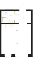 Планировка квартиры в ЖК Кантемировская, 11
