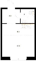 Планировка квартиры в ЖК Кантемировская, 11