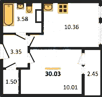 Планировка квартиры в ЖК Master Place (Мастер Плэйс)