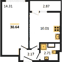 Планировка квартиры в ЖК Master Place (Мастер Плэйс)