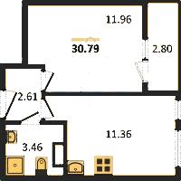 Планировка квартиры в ЖК Master Place (Мастер Плэйс)