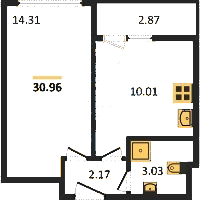 Планировка квартиры в ЖК Master Place (Мастер Плэйс)