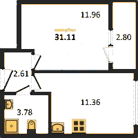 Планировка квартиры в ЖК Master Place (Мастер Плэйс)