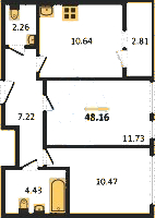 Планировка квартиры в ЖК Master Place (Мастер Плэйс)