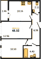 Планировка квартиры в ЖК Master Place (Мастер Плэйс)