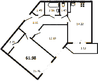 Планировка квартиры в ЖК Modum (Модум)