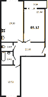 Планировка квартиры в ЖК Modum (Модум)