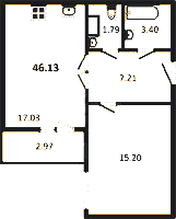 Планировка квартиры в ЖК Modum (Модум)