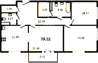 Планировка квартиры в ЖК Modum (Модум)