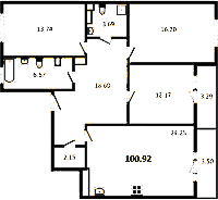 Планировка квартиры в ЖК Modum (Модум)