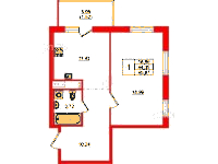 Планировка квартиры в ЖК Окла