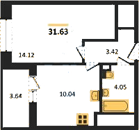 Планировка квартиры в ЖК Pulse Premier (Пульс Премьер)