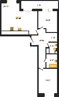 Планировка квартиры в ЖК Pulse Premier (Пульс Премьер)