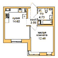 Планировка квартиры в ЖК Северная долина