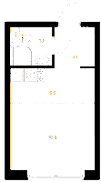 Планировка квартиры в ЖК Шкиперский 19