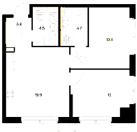 Планировка квартиры в ЖК Шкиперский 19