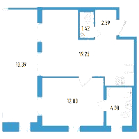 Планировка квартиры в ЖК Старлайт