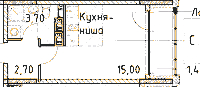 Планировка квартиры в ЖК Тайм Сквер