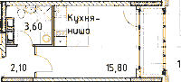 Планировка квартиры в ЖК Тайм Сквер