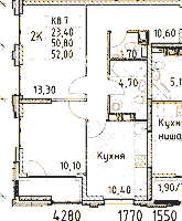 Планировка квартиры в ЖК Тайм Сквер