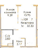 Планировка квартиры в ЖК Таллинский парк