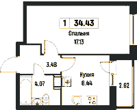 Планировка квартиры в ЖК Урбанист