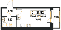 Планировка квартиры в ЖК Урбанист