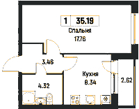 Планировка квартиры в ЖК Урбанист