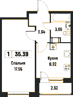 Планировка квартиры в ЖК Урбанист