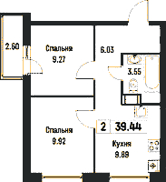 Планировка квартиры в ЖК Урбанист