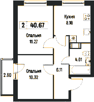 Планировка квартиры в ЖК Урбанист