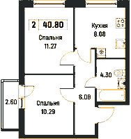 Планировка квартиры в ЖК Урбанист